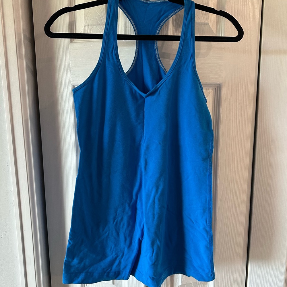 lululemon athletica classic Blue Racerback Tank